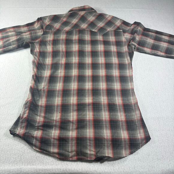 Levi’s Vintage Black Pearl Snap Button Down Regular Fit Medium WITH FLAWS - Picture 4 of 14